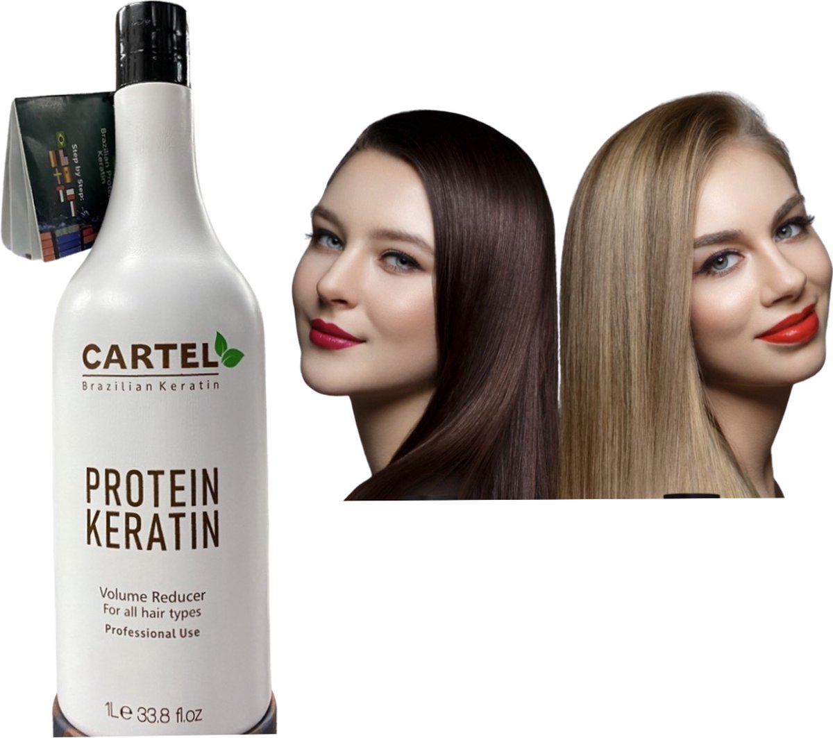 CARTEL BRAZILIAN KERATIN & PROTEIN 1000ML 100 % NATUURLIJK PRODUCT