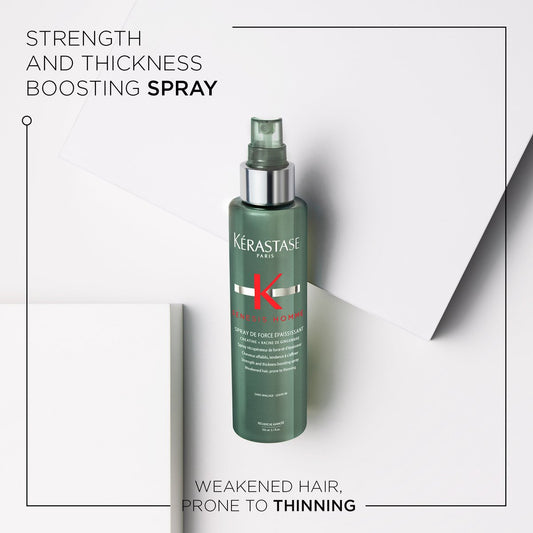 Kérastase Genesis Homme Spray de Force Épaississant - Kracht- en dikteversterkende spray tegen haaruitval voor mannen met verzwakt haar dat snel dunner wordt - 150ml