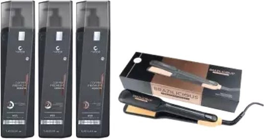 Honma Tokyo Keratine Treatment Coffee Premium+ stijtang Brazilicious Titanium & Gold 48K Therapy 250 º