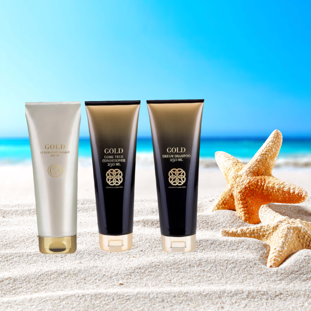 Gold Haircare Dream Shampoo & COME TRUE CONDITIONER 250 ML & Gold Luxury Hair Masque 200ml