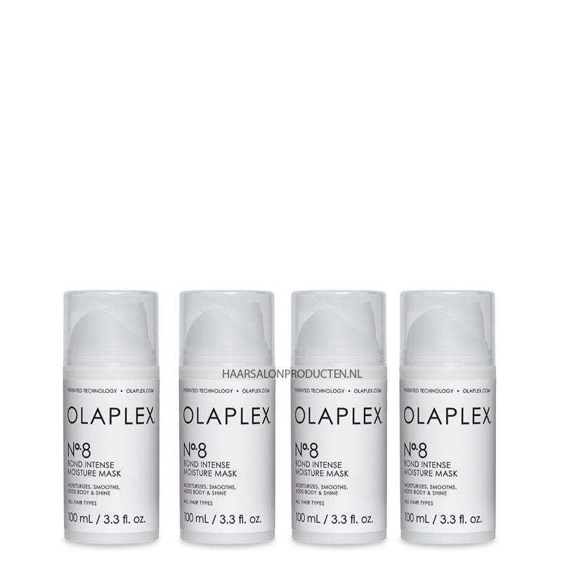 OLAPLEX® 4x No.8 Bond Intense Moisture Mask 100ml (Set van 4)