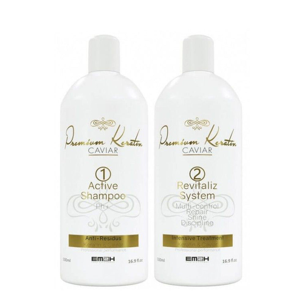 EM2H Premium Keratin Caviar Smoothing Set 2x 500 ml