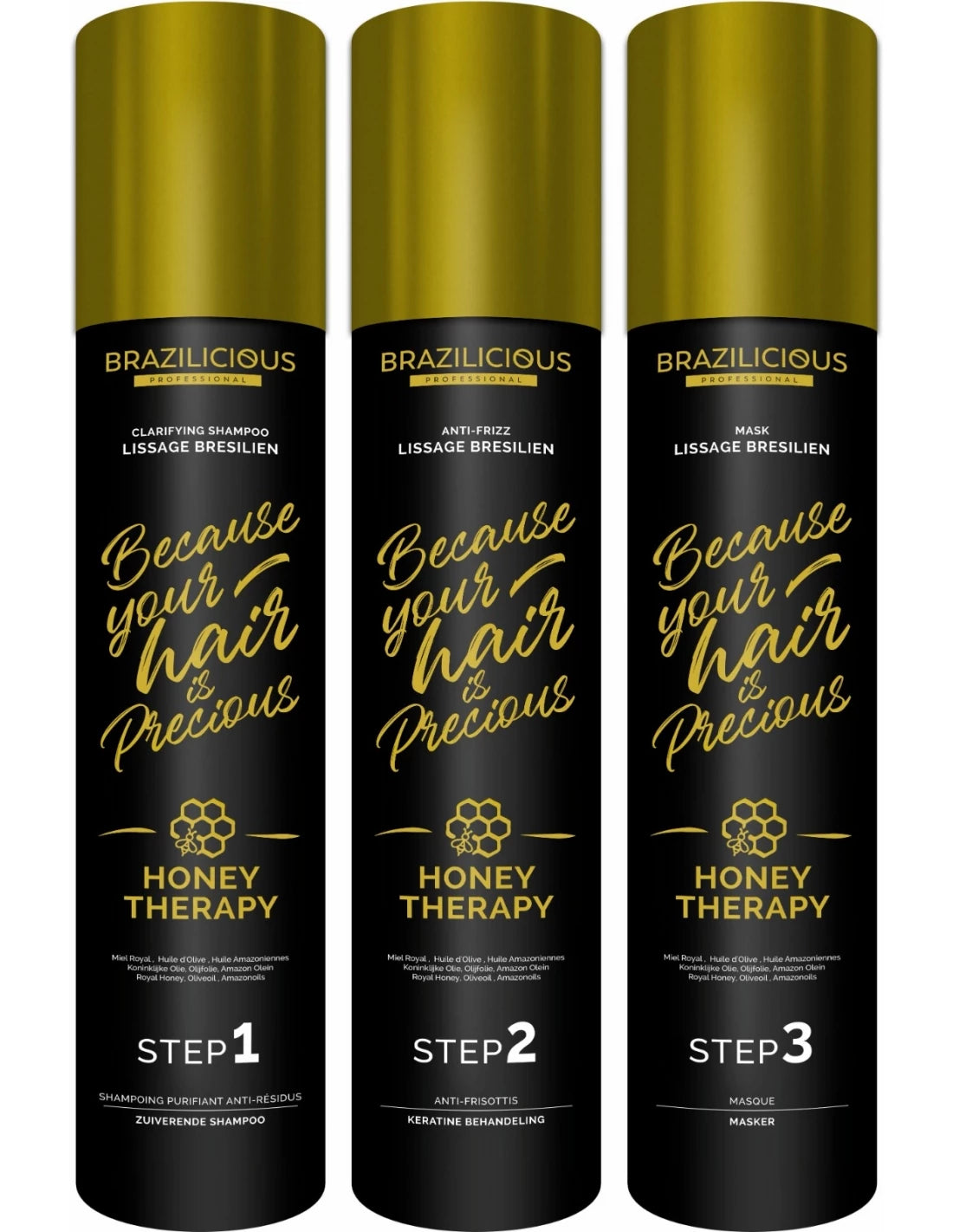 Braziliciosu Honey Therapy Set 3x 1l