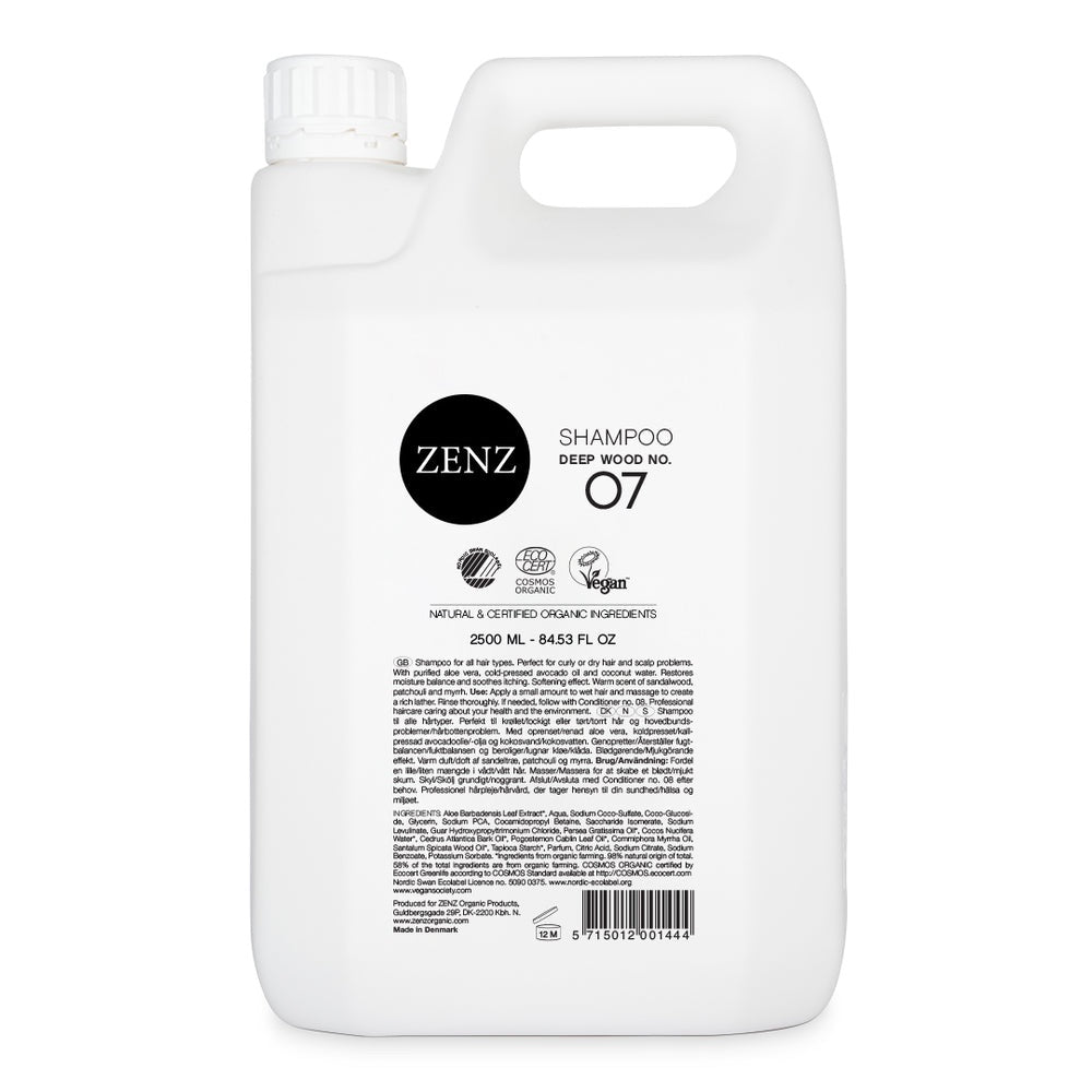 ZENZ Organic Shampoo Deep Wood No. 07