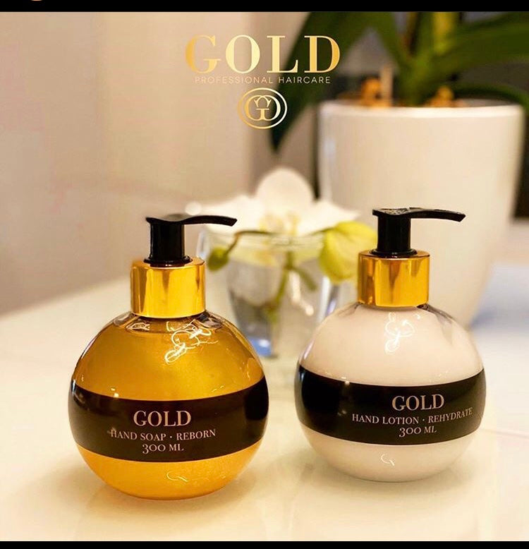 Gold Haircare Handzeep Reborn & Handlotion Rehydrate 300ml