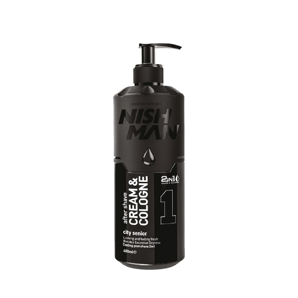 01 City Senior After Shave Cream Cologne 400ml Nishman
