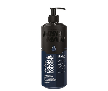 02 Arctic Blue After Shave Cream Cologne 400ml Nishman