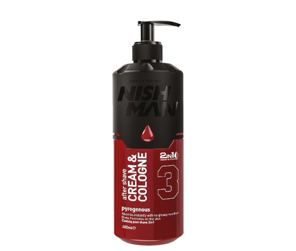 03 Pyrogenous After Shave Cream Cologne 400ml Nishman