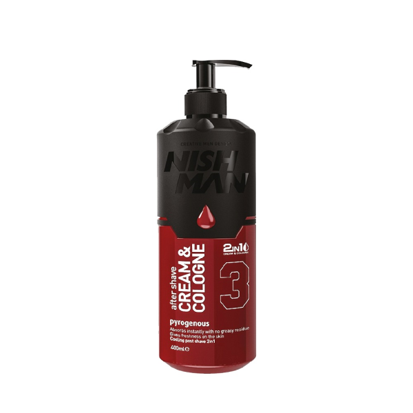 03 Pyrogenous After Shave Cream Cologne 400ml Nishman