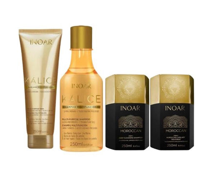 Inoar Moroccan Keratine Set Met Kalice Shampoo &amp; Masker