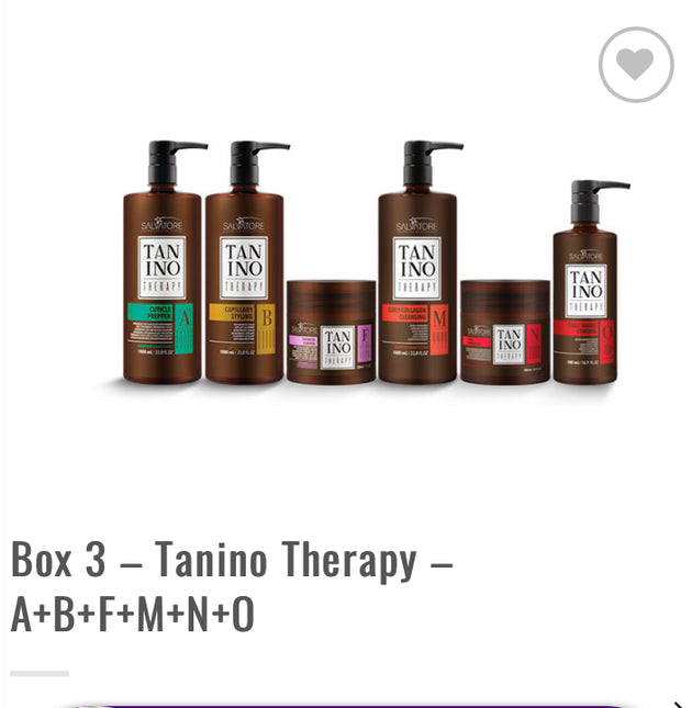 Box 3 – Tanino Therapy – A+B+F+M+N+O