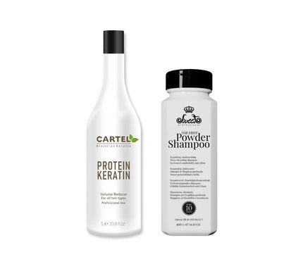 CARTEL BRAZILIAN KERATIN & PROTEIN 1000ML 100 % NATUURLIJK PRODUCT & Diepreinigende Voorbereidingsshampoo