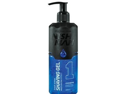 1 Energizing Shaving Gel 400ml Nishman