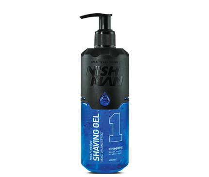 1 Energizing Shaving Gel 400ml Nishman