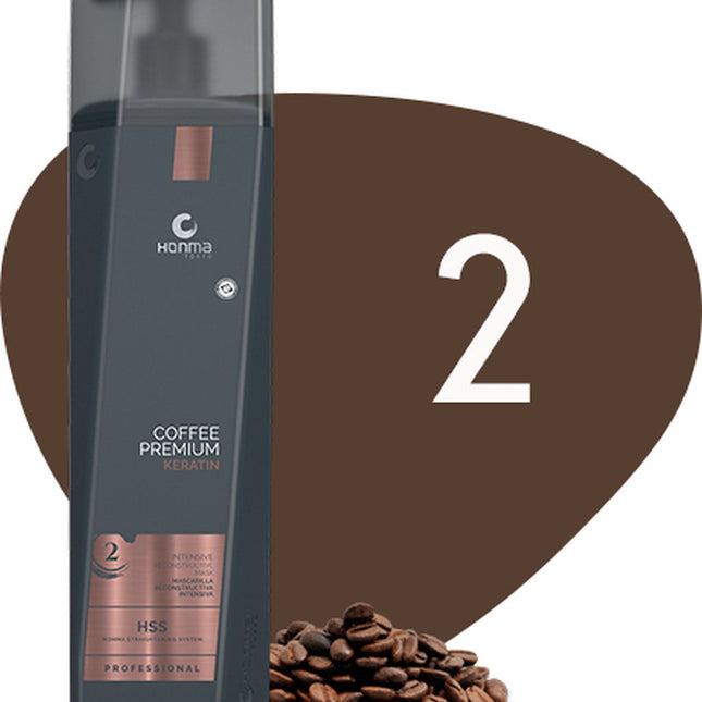 Honma Tokyo - Keratine behandeling voor krullend haar - Coffee Premium Keratin - Stap 2 - 1000ML