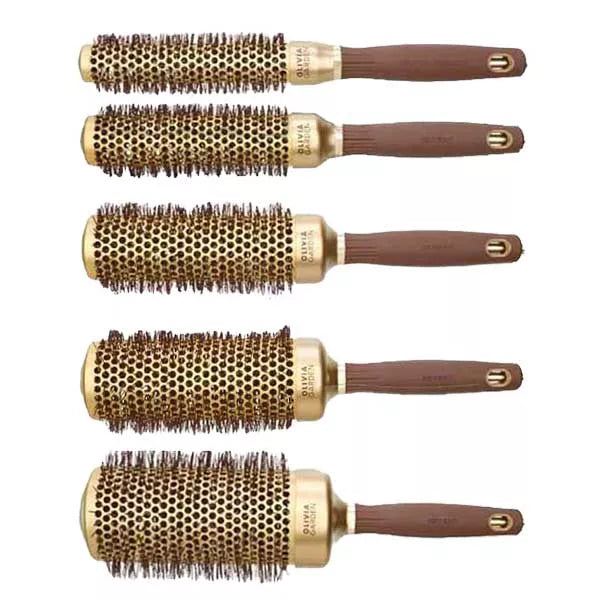 OLIVIA GARDEN EXPERT BLOWOUT SPEED XL BORSTELS GOLD&BROWN START PAKKET