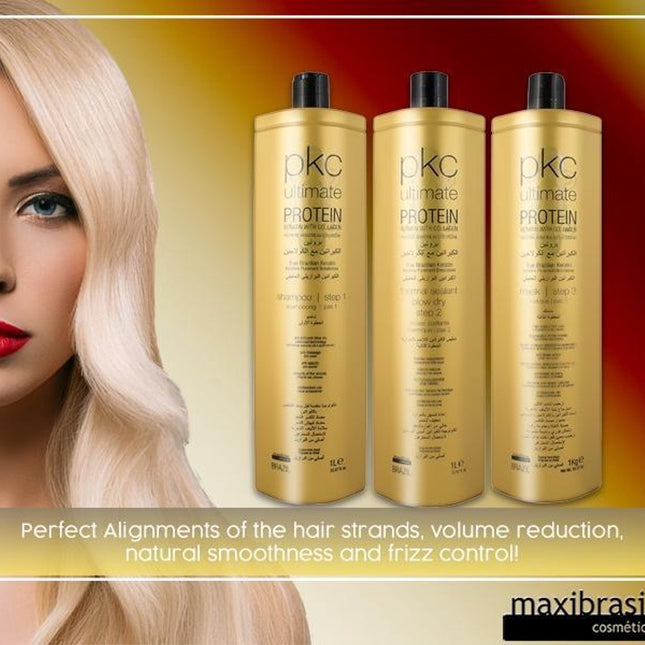 PKC Ultimate Protein Keratin With Collagen Set 3x 1000 ML