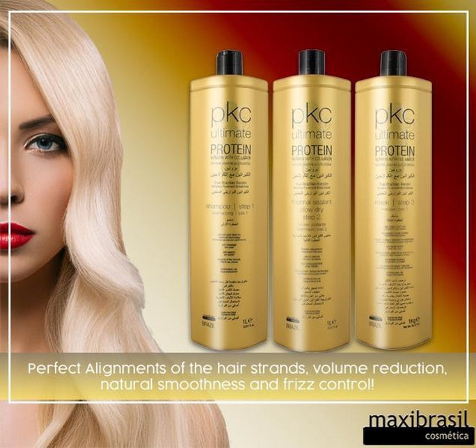 PKC Ultimate Protein Keratin With Collagen Set 3x 1000 ML