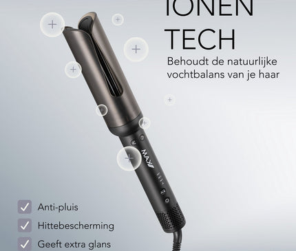 Max Pro Twist Autocurler 34mm - Automatische Krultang - Curling Iron - Perfecte Krullen in Seconden
