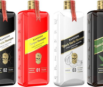 Bandido Golden Collection Black Garlic Hair Shampoo 4 X 250 ML