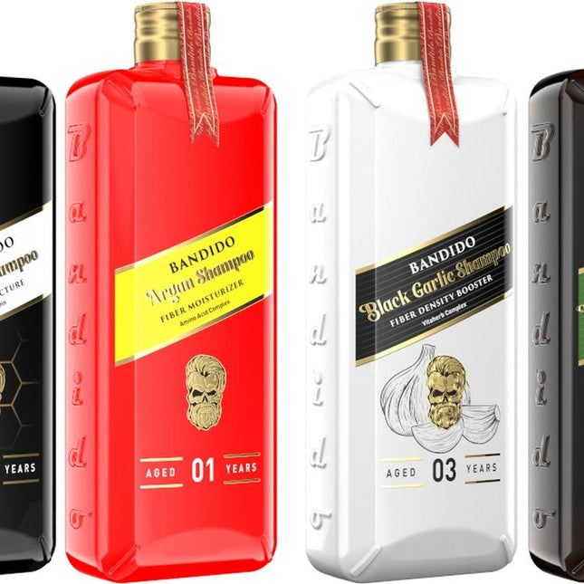 Bandido Golden Collection Black Garlic Hair Shampoo 4 X 250 ML