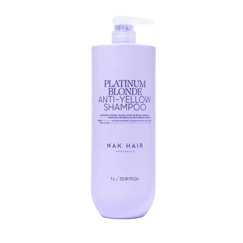 NAK Hair Signature I Platinum Blonde Anti Yellow Shampoo 1L