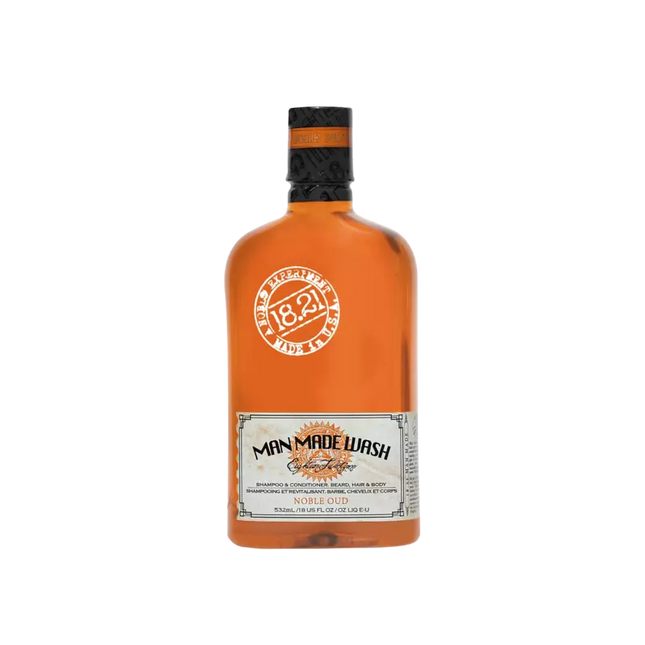 18.21 Man Made Wash Shampoo Conditioner &amp; Bodywash Noble Oud 532ml