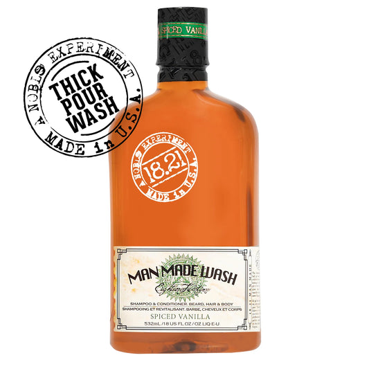18.21 Man Made Wash Shampoo Conditioner &amp; Bodywash Spiced Vanilla 532 ml