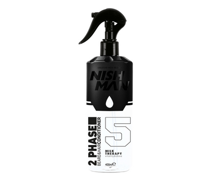 2 Phase Beard And Hair Conditioner Milk Therapy #5 400ml Nishman