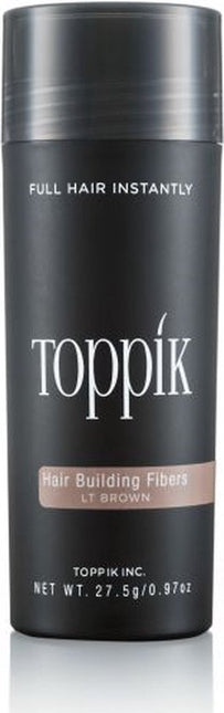 Toppik Hair Building Fibers Lichtbruin - 27,5 gram - Cosmetische Haarverdikker - Verbergt haaruitval - Direct voller haar