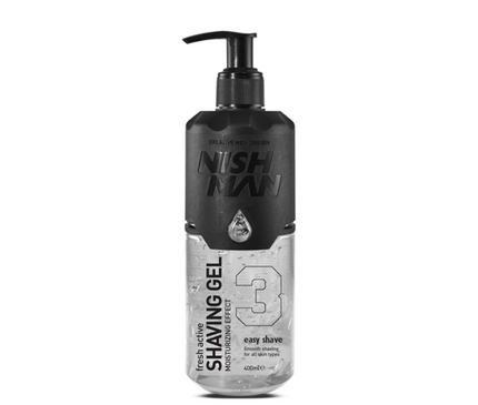 3 Easy Shave Shaving Gel 400ml Nishman