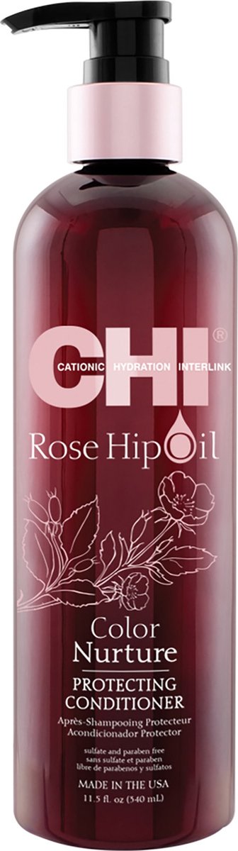 CHI Rose Hip Oil Conditioner-340 ml - Conditioner voor ieder haartype