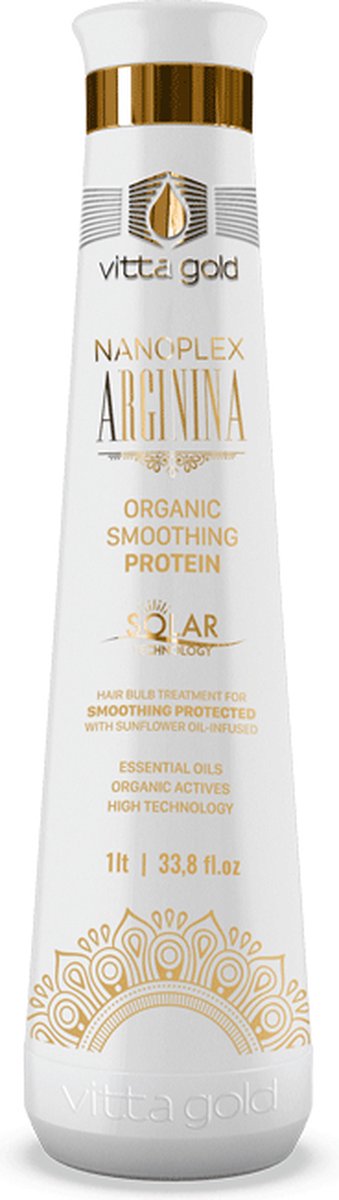 Vitta Gold Nanoplex Arginina Organic Smoothing Protein Solar Technology 1000ml