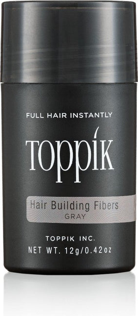 Toppik Hair Building Fibers Grijs - 12 gram - Cosmetische Haarverdikker - Verbergt haaruitval - Direct voller haar
