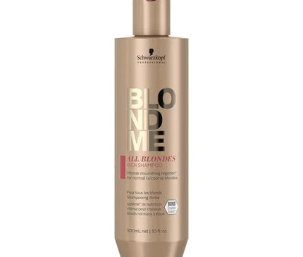 Schwarzkopf BlondMe Care All Blondes Rich Shampoo 300ml - Normale shampoo vrouwen - Voor Alle haartypes