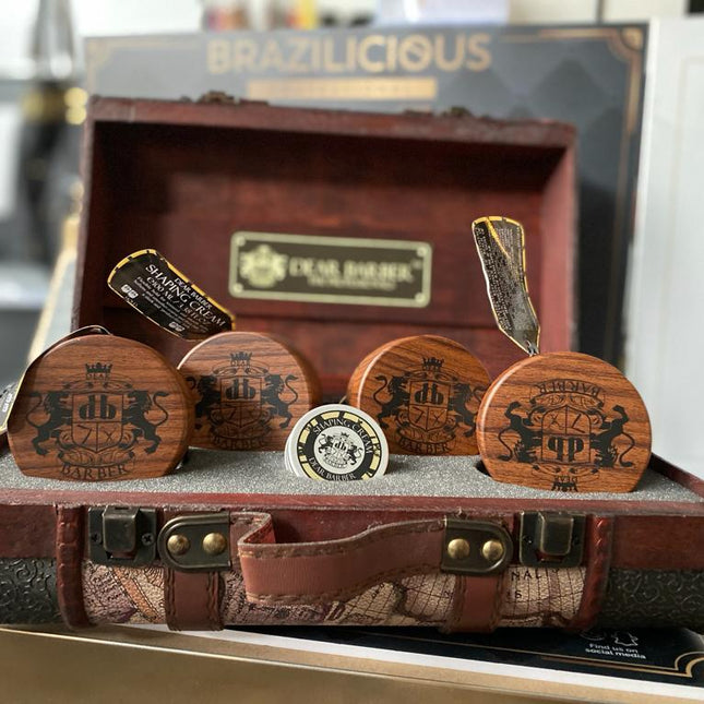 Dear Barber Vintage Wooden Suitcase M/S