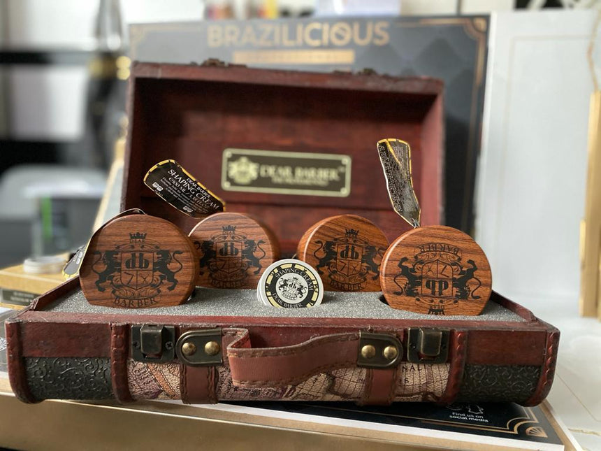 Dear Barber Vintage Wooden Suitcase M/S