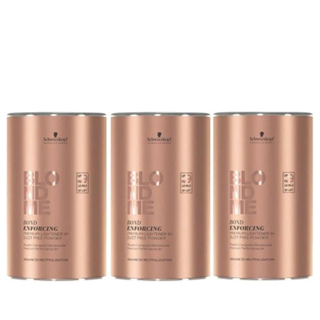 3x Schwarzkopf Blond Me Premium Lift 9+ 450gr