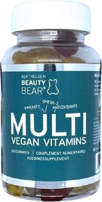 Beauty Bear Multi Vegan Vitamines Multi Vitamines, 60 Gummies
