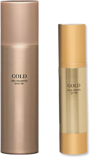 Gold Silk Drop – Luxe Verzorging voor je Haar 100ml & GOLD Professional Haircare Dry Shampoo 200 ml