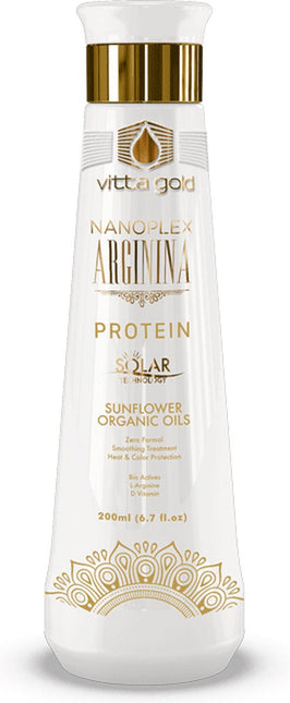 Vitta Gold Nanoplex Arginina Organic Smoothing Protein Solar Technology 200ml