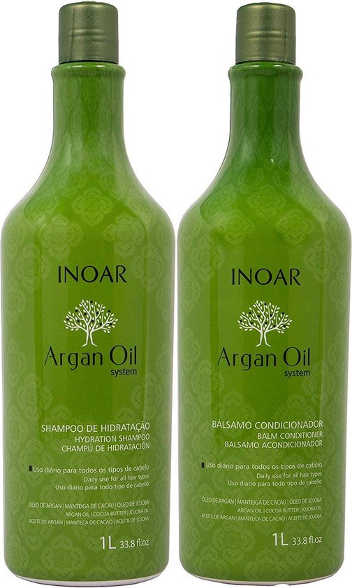 Inoar Argan Shampoo & Conditioner 1 L