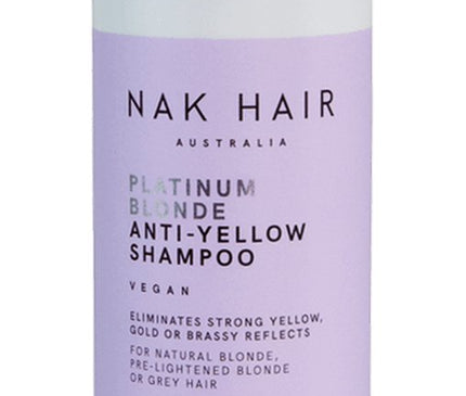 NAK Hair Signature I Platinum Blonde Anti Yellow Shampoo 1L