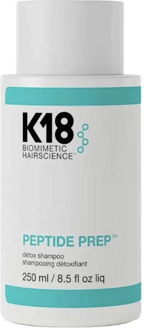 K18 Hair Peptide Prep Detox Shampoo 250 ml - Normale shampoo vrouwen - Voor Alle haartypes