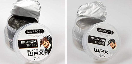 Combo_2 Morfose Haircolorwax - Black & Silver