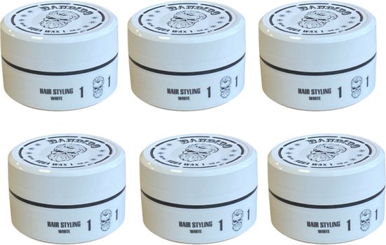 BANDIDO AQUA WAX BRIGHT WHITE 6 STUKS