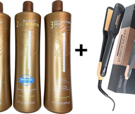 Cadiveu Brasil Cacau Ecokeratin + Professionele StijlTang Van BraziliCious 250°G