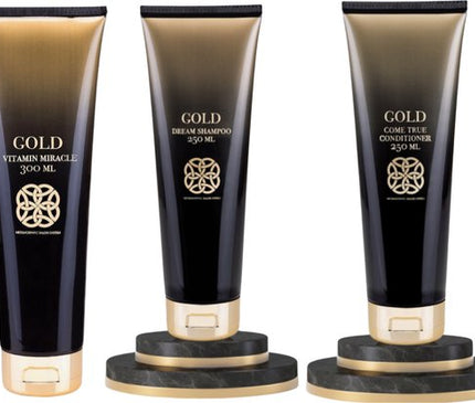 Gold Haircare Vitamin Miracle 300 ml &amp; Gold Haircare Come True Conditioner &amp; Gold Metamorphyc Dream Shampoo