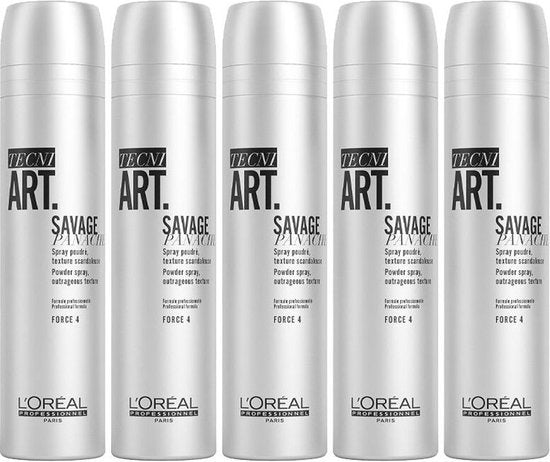 5X L'Oréal L'Oréal Tecni.Art Savage Panache volumespray 250ml