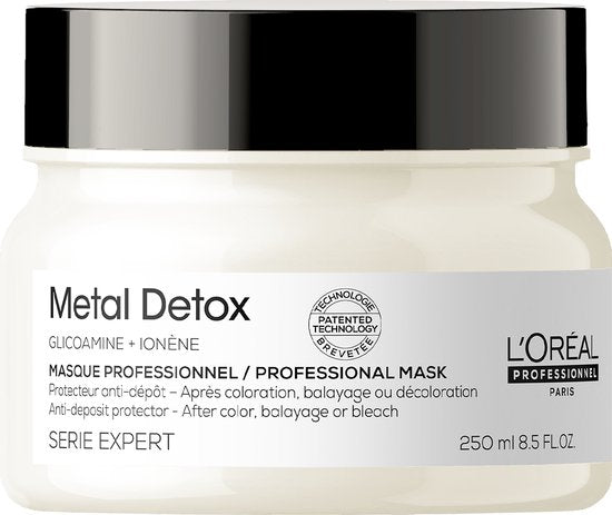 L’Oréal Professionnel Metal Detox Masker - Beschermt tegen haarbreuk en kleurverandering – Serie Expert – 250ml